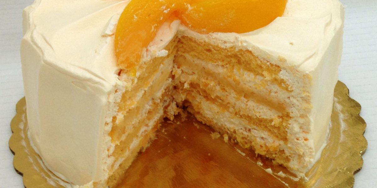 Peach Chiffon Cake