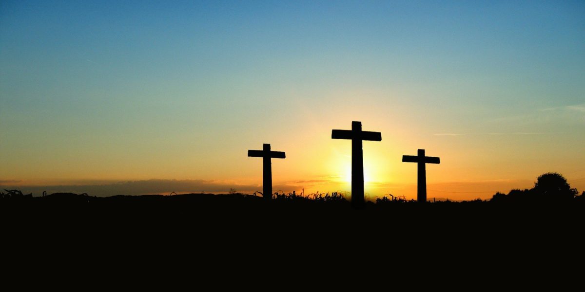 Crosses symbolizing the Easter season